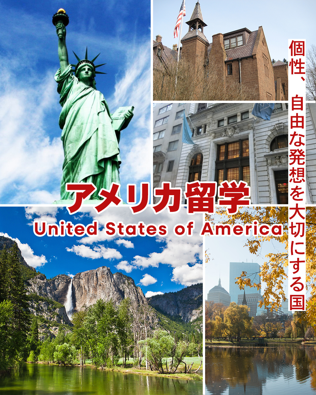 アメリカ留学 - 個性、自由な発想を大切にする国